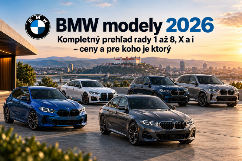 BMW modely 2026 nad mestom