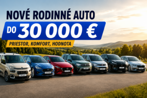 Do 30 000 € sa dá kúpiť nové rodinné auto bez pocitu núdze