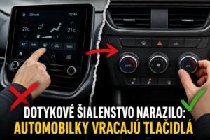 Dotykové šialenstvo narazilo: Automobilky potichu vracajú tlačidlá, lebo vodiči už nechcú loviť klimatizáciu v tablete