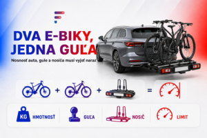 Elektrobicykle na ťažnom zariadení: nosnosť gule môže vyradiť polovicu áut