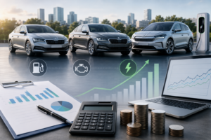 Firemné auto 2026: benzín, diesel alebo EV? Daňové a nákladové hľadisko