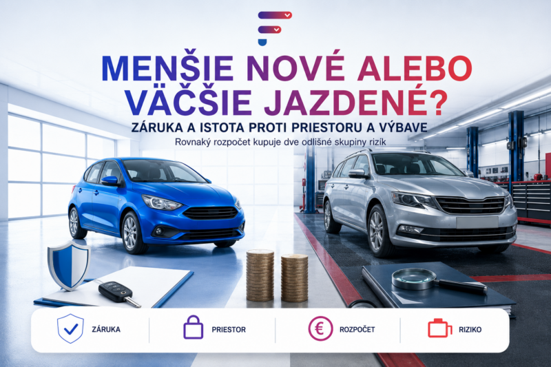 Mensie nove vacsie jazdene