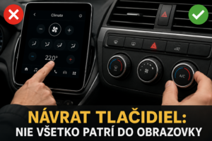 Návrat tlačidiel: Automobilky potichu priznávajú, že tablet v aute nebol vždy pokrok