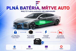 Prečo vybitá 12 V batéria odstaví aj plne nabitý elektromobil obrazok